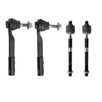 TRQ® - Front Driver and Passenger Side Inner and Outer Steering Tie Rod End Kit