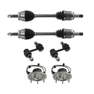 TRQ® - Front Driver and Passenger Side Axle Shaft and Suspension Kit