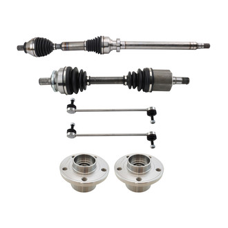 TRQ® - Front Driver and Passenger Side Axle Shaft and Suspension Kit