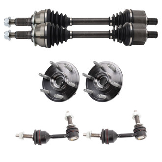 TRQ® - Front Axle Shaft and Suspension Kit