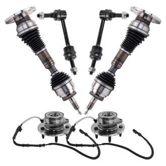 TRQ® - Front Axle Shaft and Suspension Kit