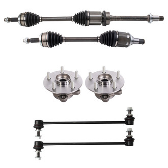 TRQ® - Front Axle Shaft and Suspension Kit