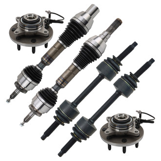 TRQ® - Front Axle Shaft and Suspension Kit