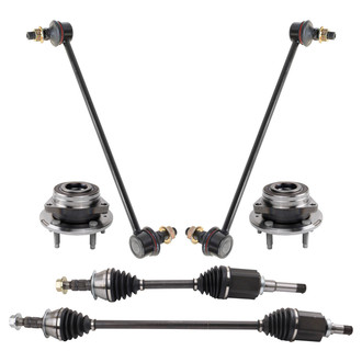 TRQ® - Front Axle Shaft and Suspension Kit