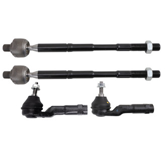 TRQ® - Front Inner and Outer Steering Tie Rod End Kit