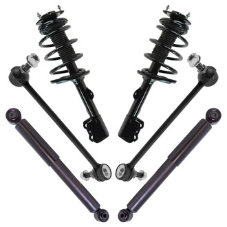 TRQ® - Front and Rear Shock Absorber and Suspension Kit