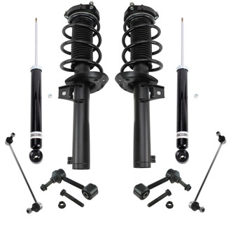 TRQ® - Front and Rear Shock Absorber and Suspension Kit