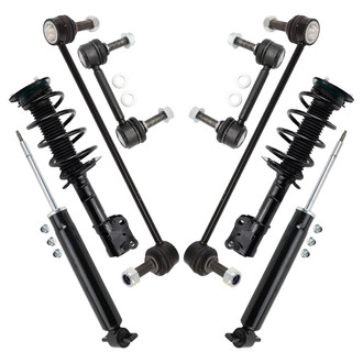 TRQ® - Front and Rear Shock Absorber and Suspension Kit