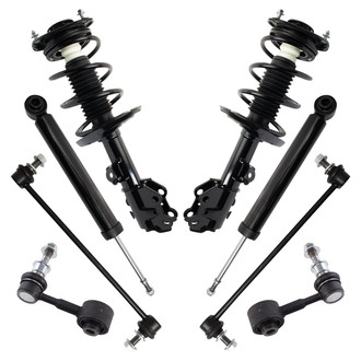 TRQ® - Front and Rear Shock Absorber and Suspension Kit