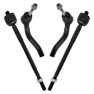TRQ® - Front Inner and Outer Steering Tie Rod End Kit
