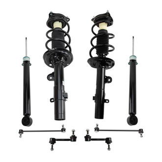 TRQ® - Front and Rear Shock Absorber and Suspension Kit