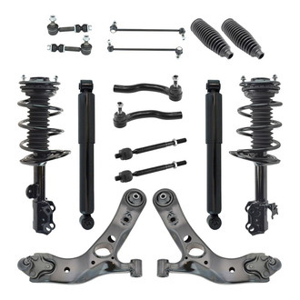 TRQ® - Front and Rear Control Arm and Suspension Kit