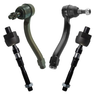 TRQ® - Front Driver and Passenger Side Steering Tie Rod End Kit