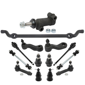 TRQ® - Front Steering Tie Rods and Suspension Kit