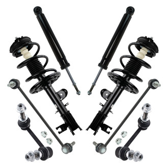 TRQ® - Front and Rear Shock Absorber and Suspension Kit