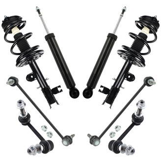 TRQ® - Front and Rear Shock Absorber and Suspension Kit