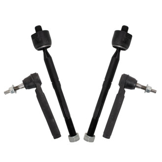 TRQ® - Front Inner and Outer Steering Tie Rod End Kit