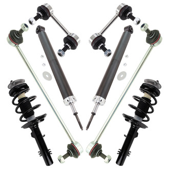 TRQ® - Front and Rear Shock Absorber and Suspension Kit