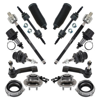 TRQ® - Front Steering Tie Rods and Suspension Kit