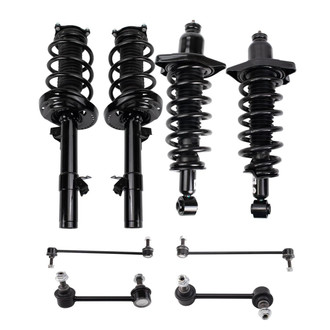 TRQ® - Front and Rear Shock Absorber and Suspension Kit