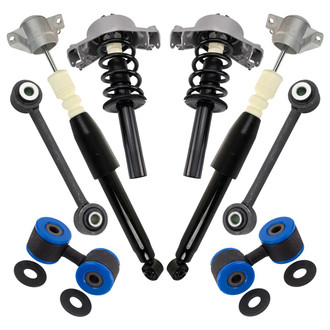 TRQ® - Front and Rear Shock Absorber and Suspension Kit
