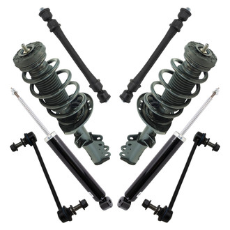 TRQ® - Front and Rear Shock Absorber and Suspension Kit