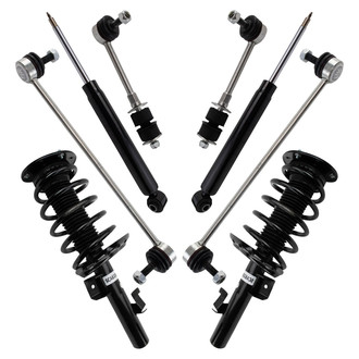 TRQ® - Front and Rear Shock Absorber and Suspension Kit