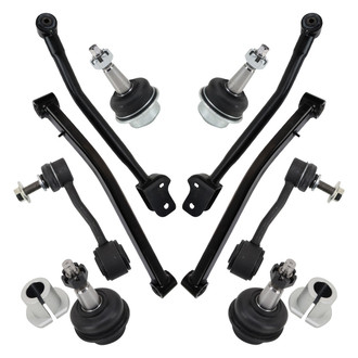 TRQ® - Front Steering Tie Rods and Suspension Kit