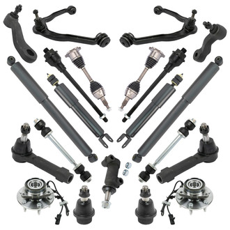 TRQ® - Front and Rear Control Arm and Suspension Kit