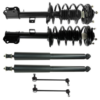 TRQ® - Front and Rear Shock Absorber and Suspension Kit
