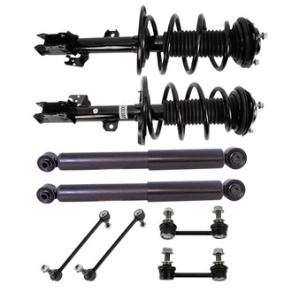 TRQ® - Front and Rear Shock Absorber and Suspension Kit
