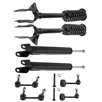 TRQ® - Front and Rear Shock Absorber and Suspension Kit