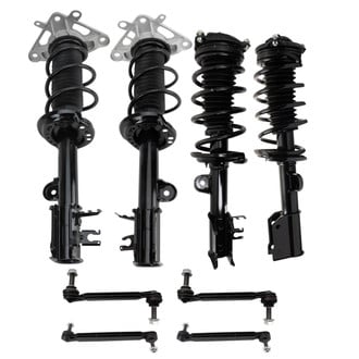 TRQ® - Front and Rear Shock Absorber and Suspension Kit