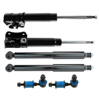 TRQ® - Front and Rear Shock Absorber and Suspension Kit