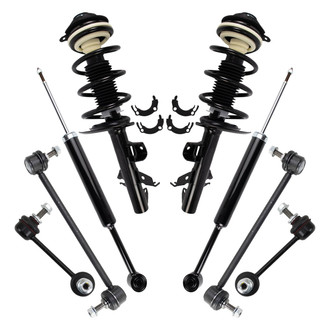 TRQ® - Front and Rear Shock Absorber and Suspension Kit