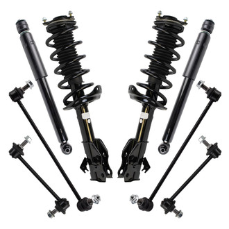 TRQ® - Front and Rear Shock Absorber and Suspension Kit