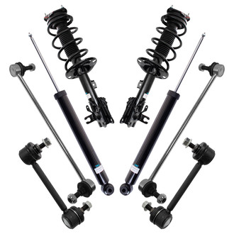 TRQ® - Front and Rear Shock Absorber and Suspension Kit