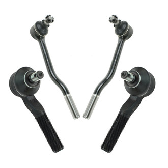 TRQ® - Front Driver and Passenger Side Inner and Outer Steering Tie Rod End Kit