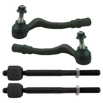 TRQ® - Front Inner and Outer Steering Tie Rod End Kit