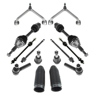 TRQ® - Front Steering Tie Rods and Suspension Kit