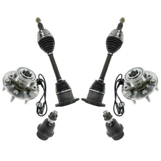 TRQ® - Front Steering Tie Rods and Suspension Kit