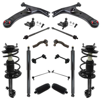 TRQ® - Front and Rear Steering Tie Rods and Suspension Kit