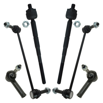 TRQ® - Front Steering Tie Rods and Suspension Kit