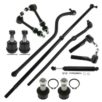 TRQ® - Front Drag Link and Suspension Kit