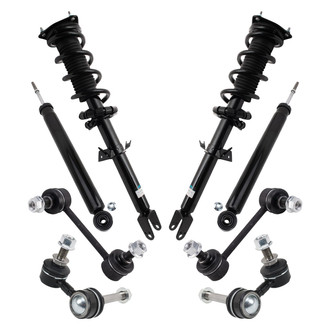 TRQ® - Front and Rear Shock Absorber and Suspension Kit