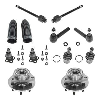 TRQ® - Front Steering Tie Rods and Suspension Kit