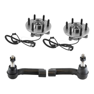 TRQ® - Front Steering Tie Rods and Suspension Kit