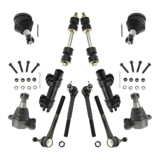 TRQ® - Front Steering Tie Rods and Suspension Kit