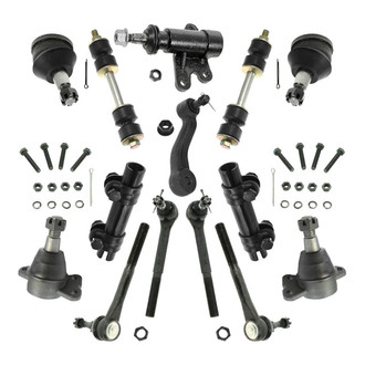 TRQ® - Front Steering Tie Rods and Suspension Kit
