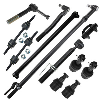 TRQ® - Front Steering Tie Rods and Suspension Kit